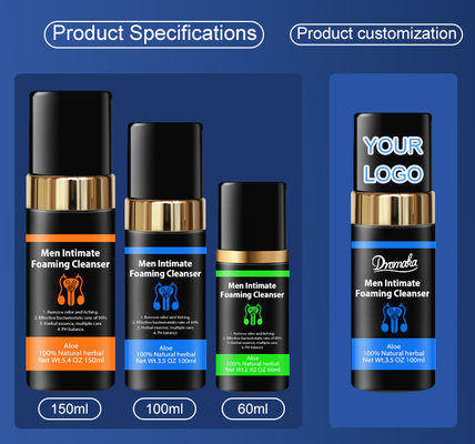 100% herbes naturelles pour hommes pour le lavage intime et les avantages antimicrobiens