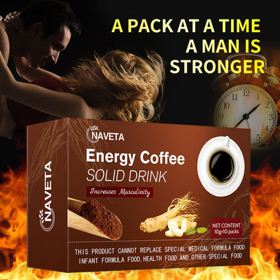 Capacité de café 100% naturel pour l'homme Aucun effet secondaire Spécification du produit 10g*10 sacs