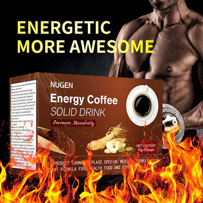 Capacité de café 100% naturel pour l'homme Aucun effet secondaire Spécification du produit 10g*10 sacs
