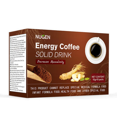 Capacité de café 100% naturel pour l'homme Aucun effet secondaire Spécification du produit 10g*10 sacs
