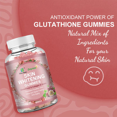 Des gommes de collagène de marque privée OEM Gommes de fraises pour une peau lisse et sans tache