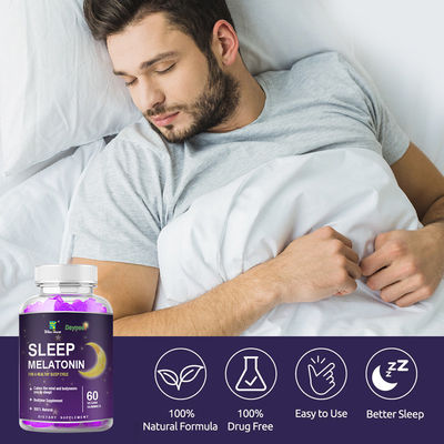 Des gommes de mélatonine pour un meilleur sommeil et une meilleure relaxation 24 mois
