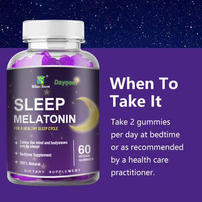 Des gommes de mélatonine pour un meilleur sommeil et une meilleure relaxation 24 mois