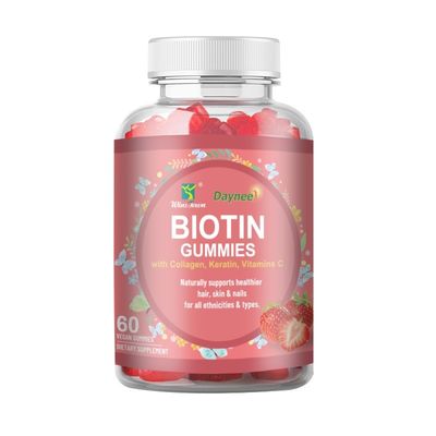 Marque privée Biotine gomme de cheveux Peau et ongles Vitamines Supplément de biotine bonbons gommés