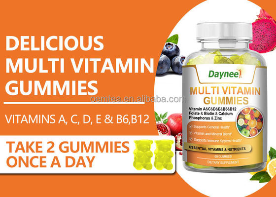 60 Gummies Multi Vitamine Supplément alimentaire de santé pour renforcer le système immunitaire