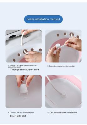 Séat à vapeur Yoni pour femmes avec sortie Vagina Wash et à la vapeur Yoni couvre pliable