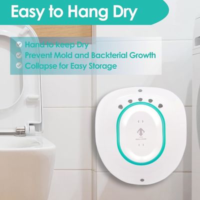 Santé féminine Sitz pliable bain pour siège de toilette Hémorroïdes Cuisine de soins post-partum