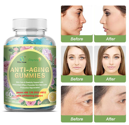 Collagène végétalien Vitamine C E blanchiment de la peau L-glutathione gomme pour une peau plus claire