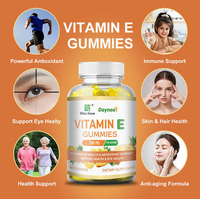 Collagène végétalien Vitamine C E blanchiment de la peau L-glutathione gomme pour une peau plus claire