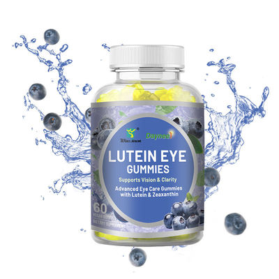 Marque privée Luteine pour yeux gommageux sans sucre 60 pcs pour les yeux brillants Durée de conservation 24 mois