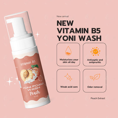 Vitamine B5 et acide hyaluronique Yoni Wash pour l'hygiène des femmes N.W 60ML/150ML/250ML/OEM