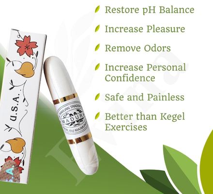 Resserrez votre vagin et rétablissez votre virginité avec une boîte personnalisée de 30g de baguette magique naturelle.
