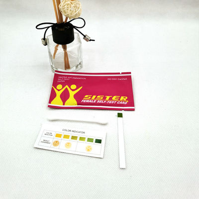 Carte d'auto-test de la santé du vagin 11*6*0,5 mm Taille Produits à la main Frère bande de test du pH