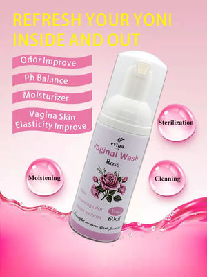 L'échantillon gratuit est 100% équilibre ph naturel vaginal féminin lavage à la mousse pour les femmes hygiène