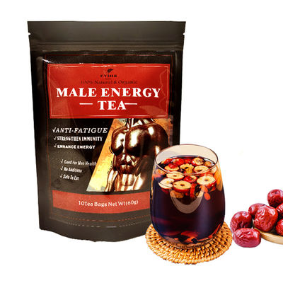 100% herbes naturelles étiquette privée Ginseng dattes rouges Goji Berry santé masculine mélange de thé