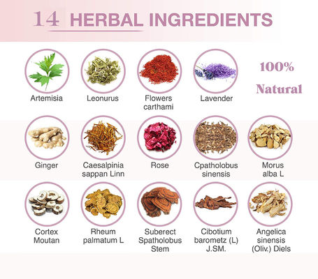 Refresh et revitalize 6 paquets de produits chinois pour le nettoyage vaginal à la vapeur avec des herbes naturelles