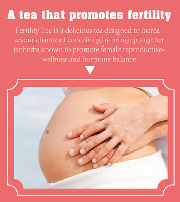 Étiquette privée 100% thé de fertilité naturel pour la santé de l'utérus herbes et ingrédients naturels