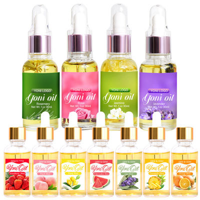 30 ml/50 ml d'huile de yoni biologique de marque privée parfum de fraise 2 ans durée de conservation Les clients