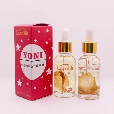 Huile Yoni professionnelle pour le massage vaginal naturel en 30 ml. Durée de conservation 2 ans
