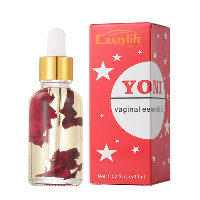 Huile Yoni professionnelle pour le massage vaginal naturel en 30 ml. Durée de conservation 2 ans