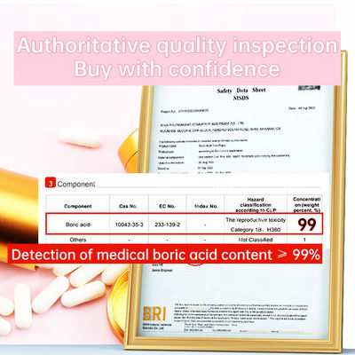 Restaurer l' équilibre du pH vaginal avec 600 mg/pcs de Yoni Pops et de suppositoires d' acide borique