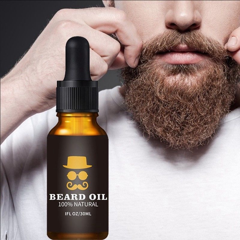 L'huile de croissance de la barbe pour hommes favorise la croissance et renforce la barbe