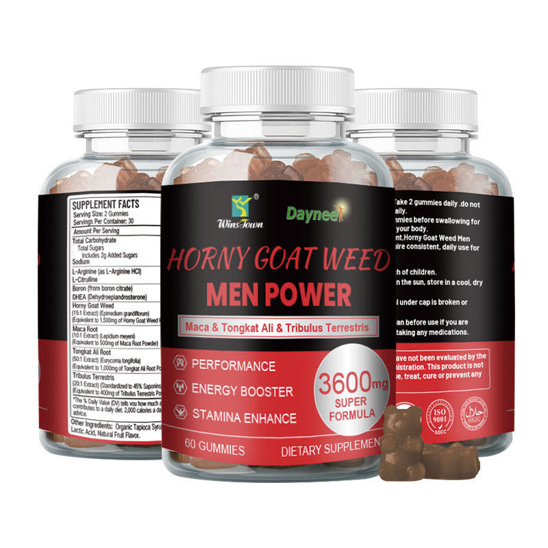 Forever Multi Maca Gummy Candy Augmente la puissance masculine pour une énergie et une force durables