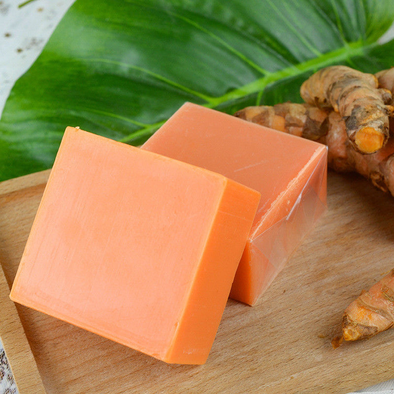 Sabon au gingembre et au curcuma biologique pour la peau sensible, apaisant et nettoyeur vaginal