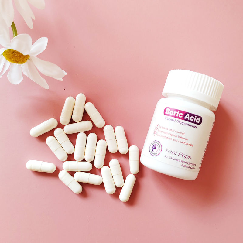 Restaurer l' équilibre du pH vaginal avec 600 mg/pcs de Yoni Pops et de suppositoires d' acide borique