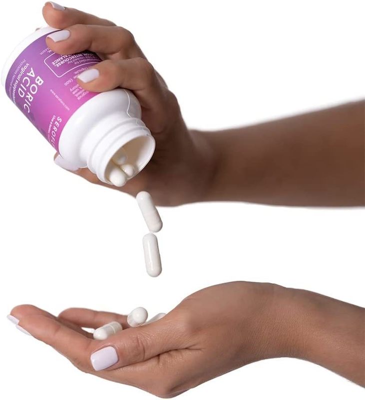 Types de suppositoires vaginaux pour les femmes Santé Pilules organiques de nettoyage à l' acide borique